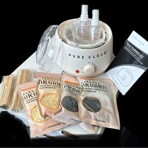 Wax Warmer Kit with Organic Wax Beads - Cream